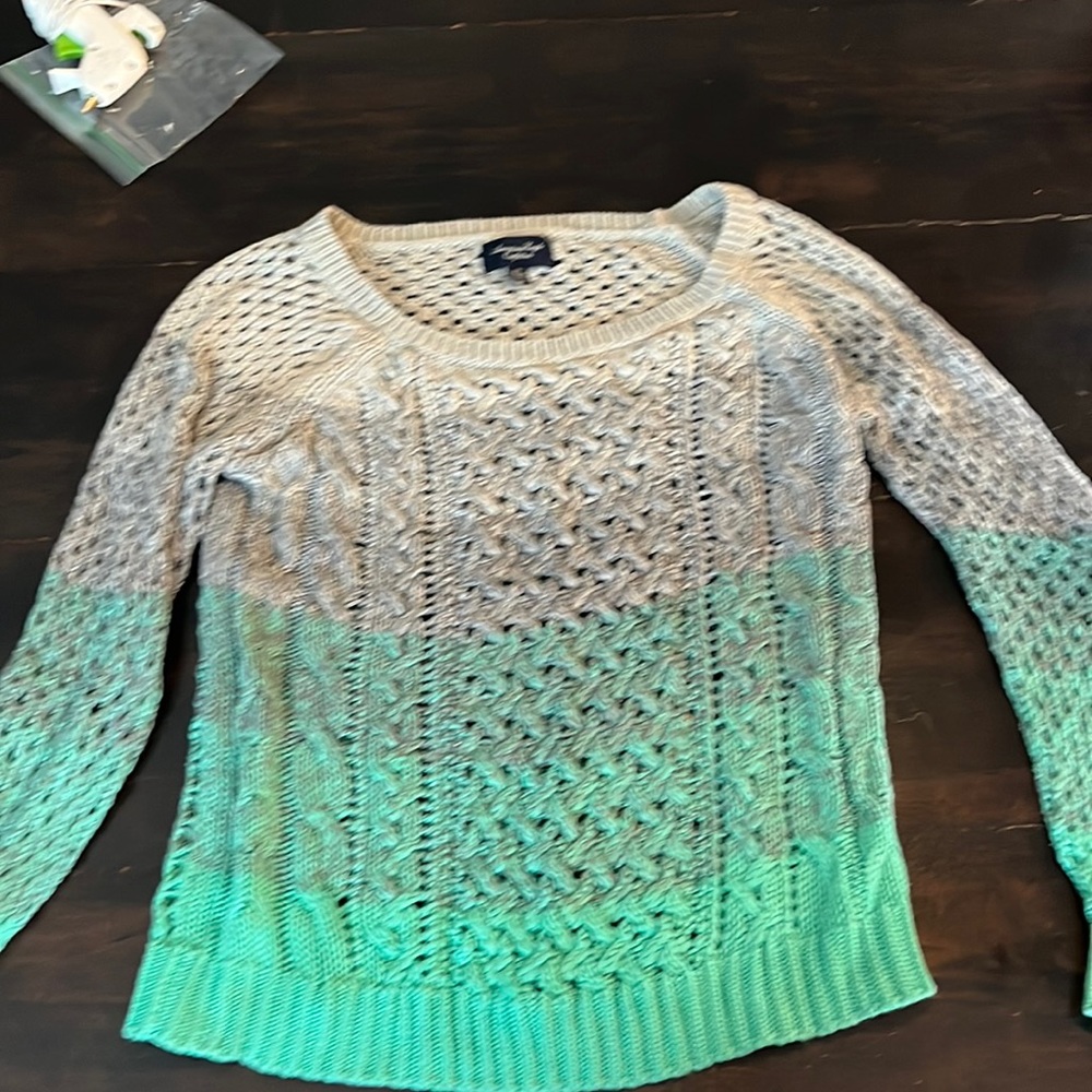 American Eagle Chunky Dip Dye Sweater